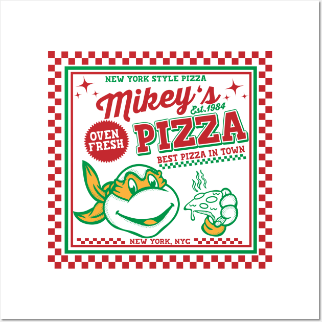 Mikey's pizza Wall Art by carloj1956